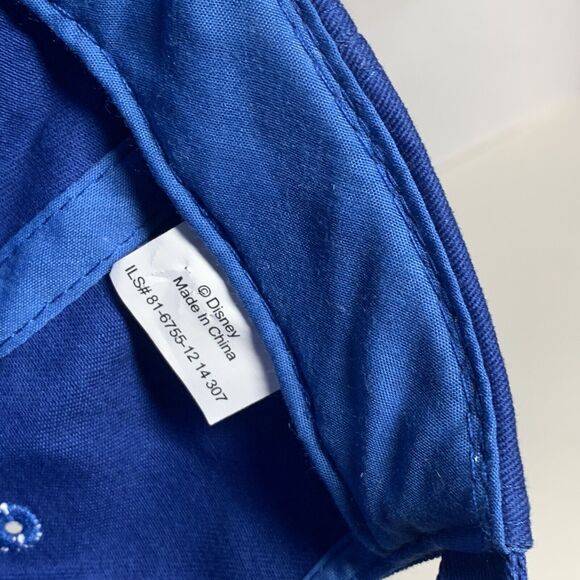 Mickey Disney Cap Cruise Line Oceaneer Club Lab Blue Gold Cotton Strapback EUC - Picture 8 of 8